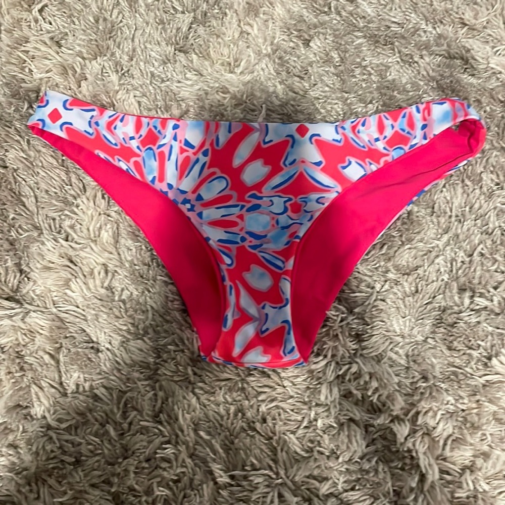 floral print bikini bottoms never warn size small